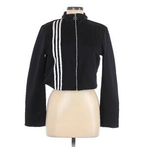 adidas Black Jacket with White Stripes